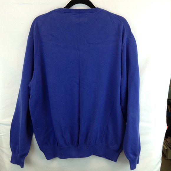 Ralph Lauren Chaps Blue Knit Sweater Pullover Chest Logo - Picture 5 of 10